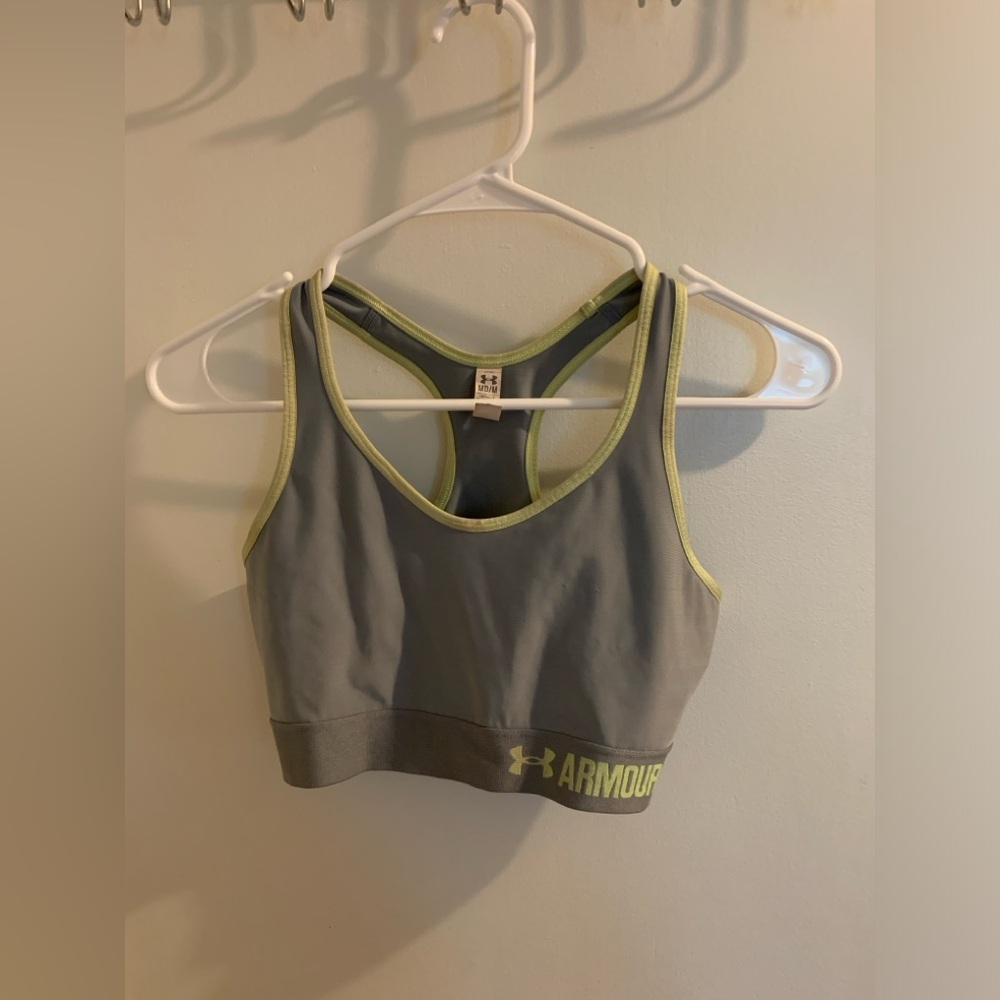 Gray Under Armour Sports Bra, Medium